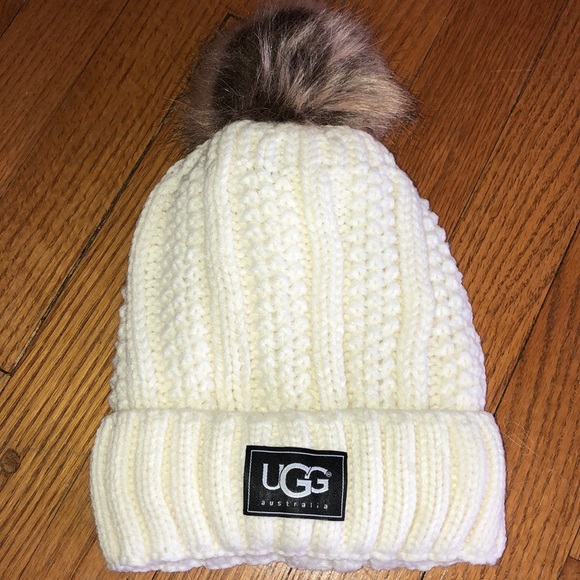white ugg hat